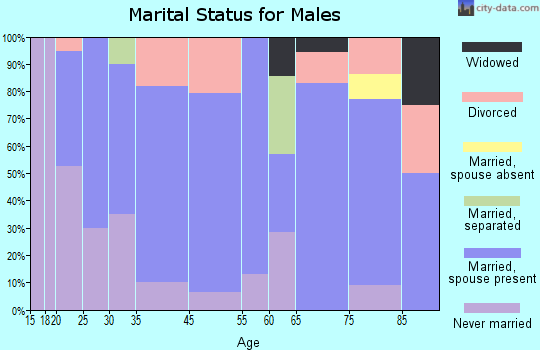West Union marital status for males