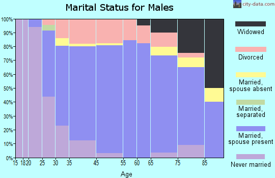 Altoona marital status for males