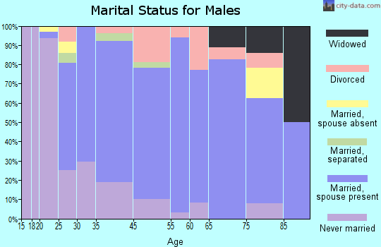 Amery marital status for males