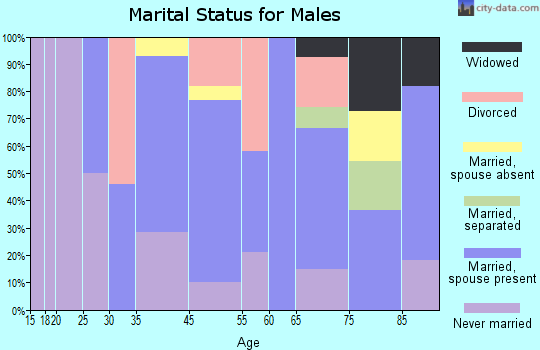 Bayfield marital status for males