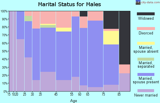 Blair marital status for males