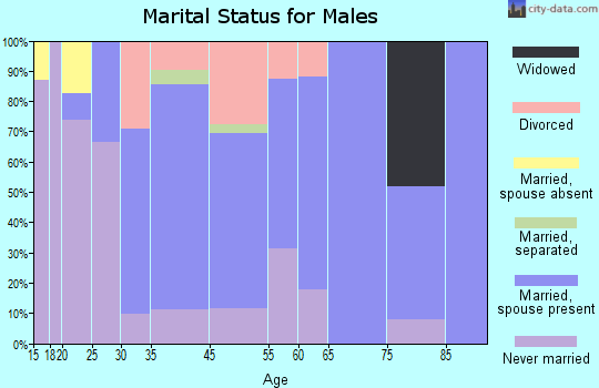 Blanchardville marital status for males