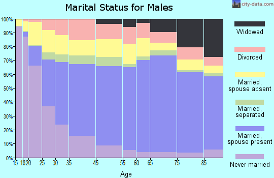 Salinas marital status for males