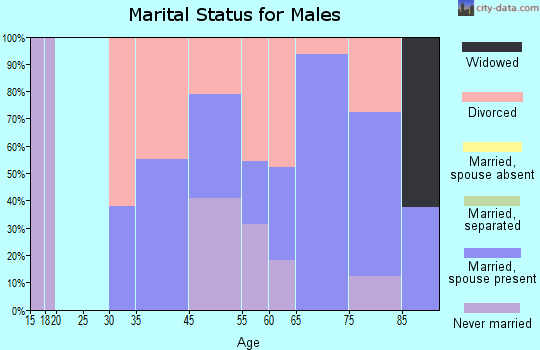 Salton City marital status for males