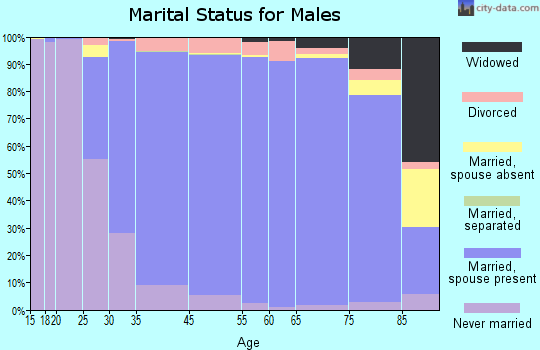 Brookfield marital status for males
