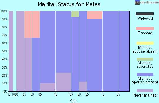 Chenequa marital status for males