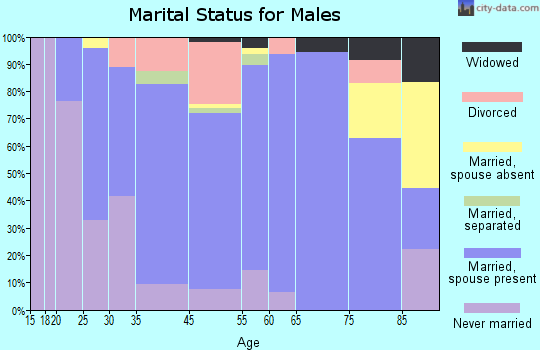 Clinton marital status for males