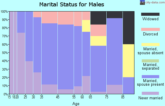 Colfax marital status for males