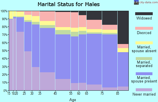 San Bernardino marital status for males