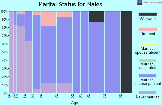 Dane marital status for males