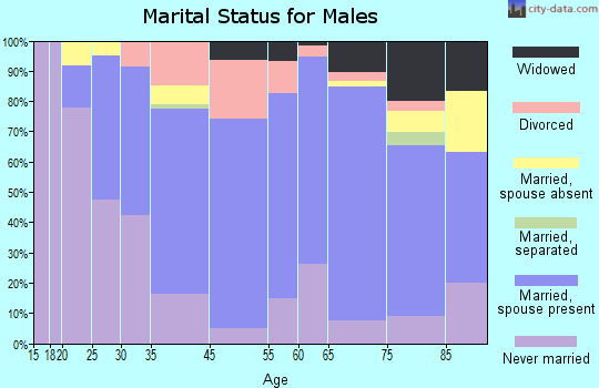 Delavan marital status for males