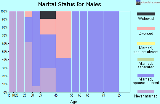 Doylestown marital status for males