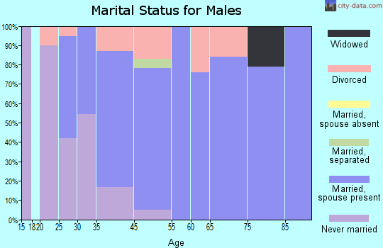 Dresser marital status for males