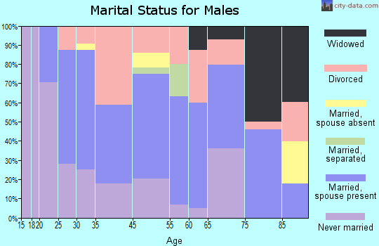 Eagle River marital status for males