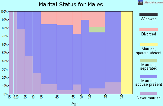 Elmwood marital status for males