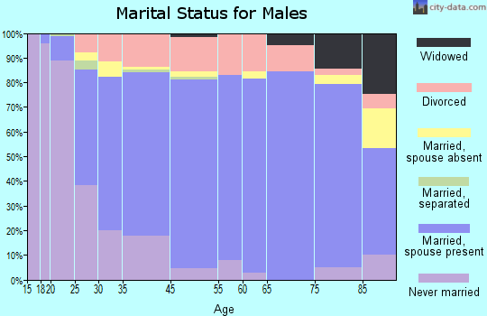 Fort Atkinson marital status for males