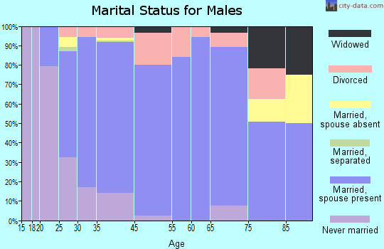 Holmen marital status for males