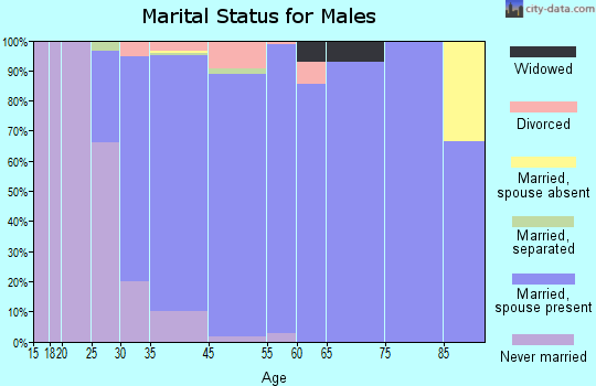 Howards Grove marital status for males