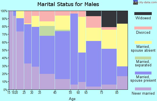 Juneau marital status for males