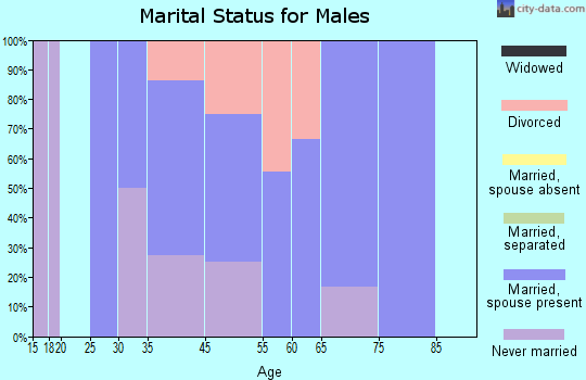 Kingston marital status for males
