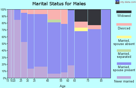 Lake Mills marital status for males