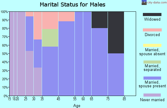 La Valle marital status for males