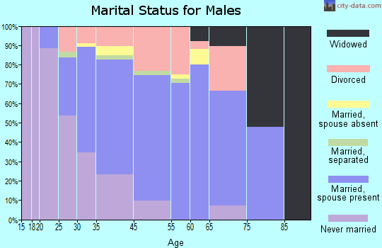 San Juan Bautista marital status for males
