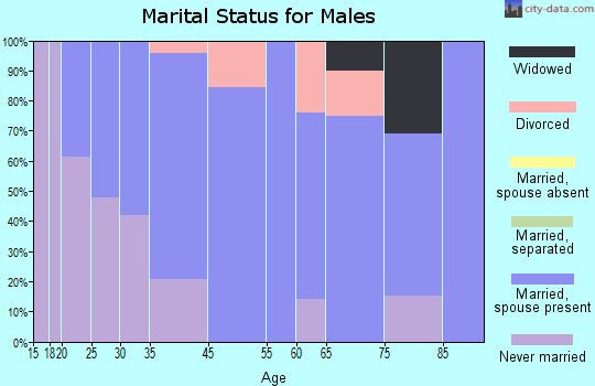 Livingston marital status for males