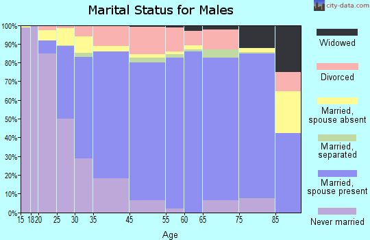San Juan Capistrano marital status for males