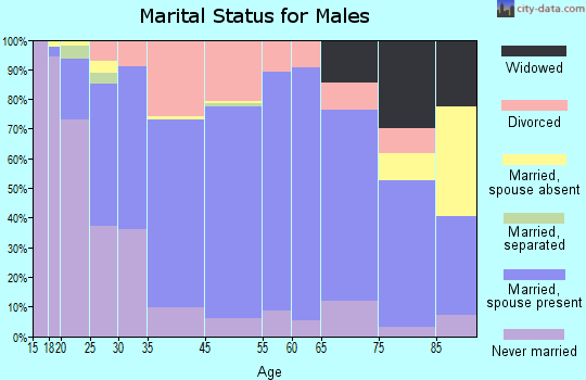 Marinette marital status for males