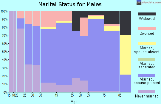 Mayville marital status for males