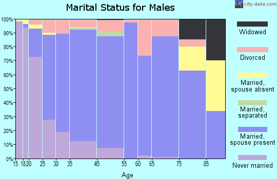 Mount Horeb marital status for males
