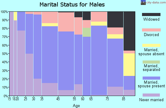 Oconto marital status for males
