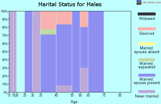 Ogdensburg marital status for males