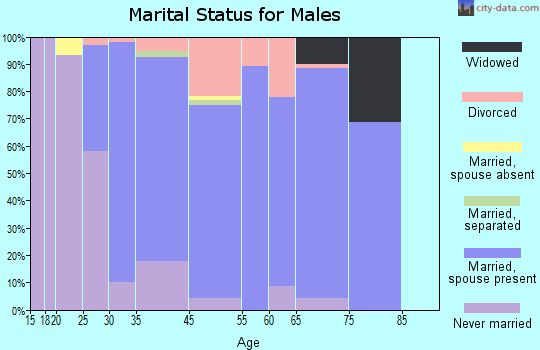 Okauchee Lake marital status for males