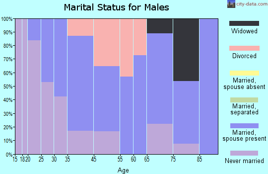 Ridgeway marital status for males