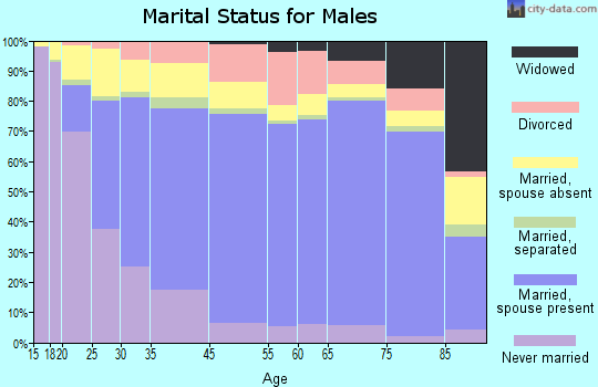 Santa Maria marital status for males