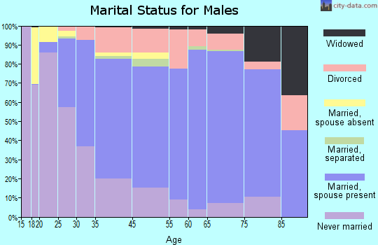 Stevens Point marital status for males