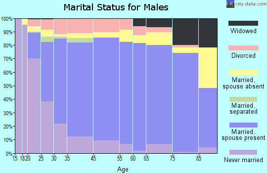 Watertown marital status for males