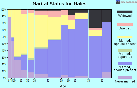 Waupun marital status for males