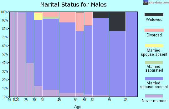 Wind Lake marital status for males