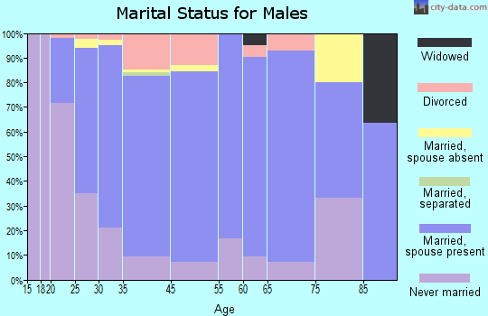 Wrightstown marital status for males