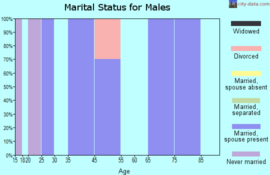 Auburn marital status for males