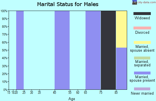 Bedford marital status for males