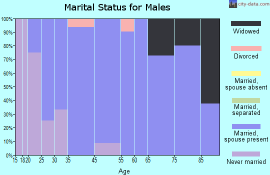 Cokeville marital status for males