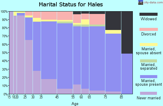 Auburn marital status for males