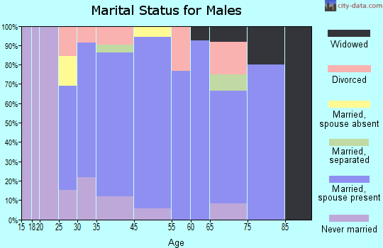 Dayton marital status for males