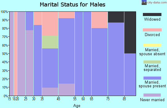 Soulsbyville marital status for males