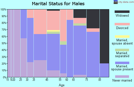Springville marital status for males