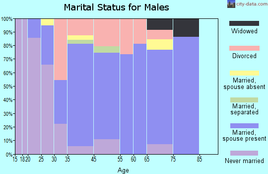 Squaw Valley marital status for males